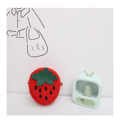 China Cute ZHANGKELI School Life Fruit Avocado Strawberry Coin Purse Children's Daily Creative Gifts for sale