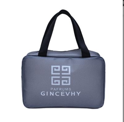 China ZHANGKELI Daily School Life Customized Logo Makeup Vanity Organizer Eco Branded Personal Friendly Unisex Cosmetic Bag With Handle for sale