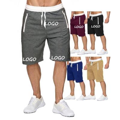 China MOTE-ZC551 Custom Cotton Mens Low Moq Breathable Summer Casual Sport Shorts Custom Logo Knee Length Beach Jogger Shorts Men for sale