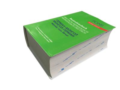 China Custom Soft Cover English / Franch / German / Spainish Dictionary Professional Printing Services for sale