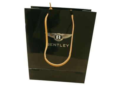 China Luxury European Shopping Handle Paper Bag Printing With Ribbon for sale