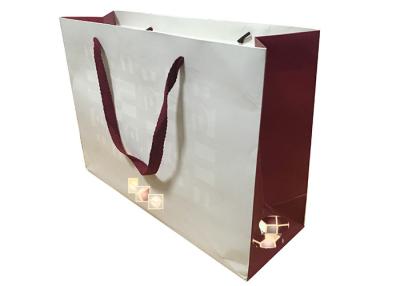 China Size Personalised Printing Paper Gift Bags With Handles Brown Twist for sale