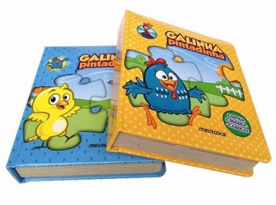 China Colorful OEM custom Hardcover Children puzzle board book printing for sale