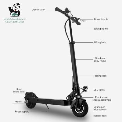 China High Quality Unisex Front And Rear Disc Brake Dual Brake Electronic Drive Adult Electric Scooter for sale