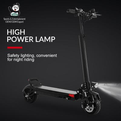 China 800W 48V 35KM Electric Scooter China Off Road Unisex Foldable Adult Electric Scooter 8Ah/10Ah/12.5Ah/15Ah High Speed ​​Motor for sale