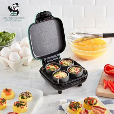 China Wholesale Hot Selling Outdoor Factory Non-Stick Sandwich Baking Machine 4 in 1 Tart Egg Bite Maker Maker with Silicone Molds for sale