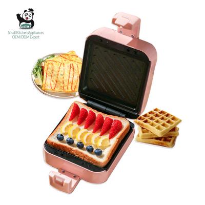 China Hotel Mini Electric Bubble Egg Cake Oven Breakfast Machine Classic Stainless Steel Mini Waffle Machine for sale