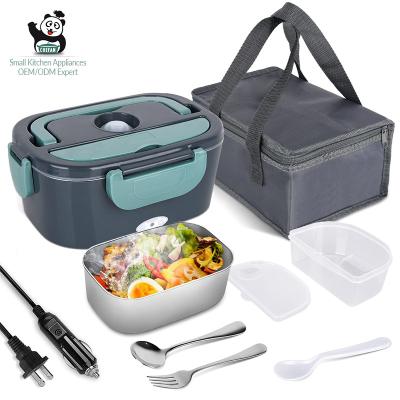 China Wholesale 220v 1.1-1.2l Plastic Stainless Steel/Outdoor Portable Bento Thermal Electric Lunch Box/ for sale