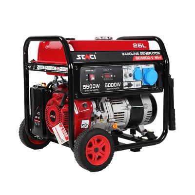 China Portable Generator Provide Electric Power For Long Time Home Use Running SENCI 2500 2 KW Recoil Rechargeable Gasoline Generators for sale