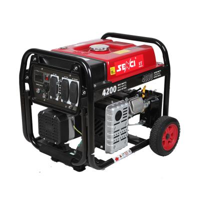 China SENCI Manufacture 5kw Generator Set Gasoline Engine Generator Gasoline 5kva Portable Generators ST7000 for sale