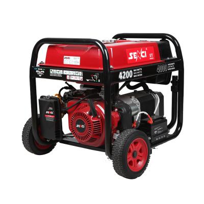 China Portable Generator Provide Electric Power For Home Use Senci Cheap Gasoline Generator Small Generador Jenerator 4 KVA for sale