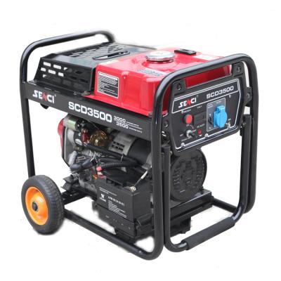 China Small Generator Supply Electric Power For Home Use New Design SENCI 6.5kw 50Hz 7.0kw 60Hz Portable Open Frame Diesel Generator for sale