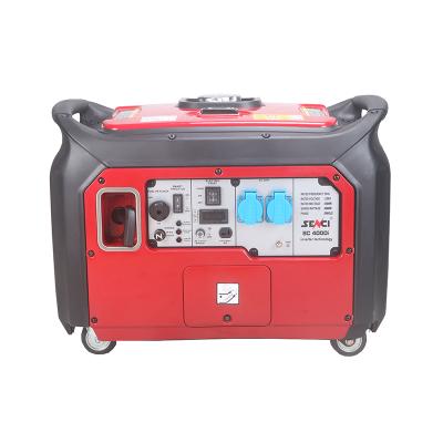 China Senci Inverter Generator 4000W E-start Inverter Silent Gasoline Generator 6L for sale