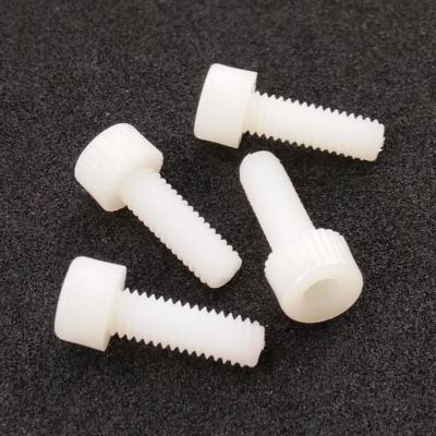 China M6 Plastic Cap Screw Hex Socket Machine Thread Nylon Plastic Screw for sale