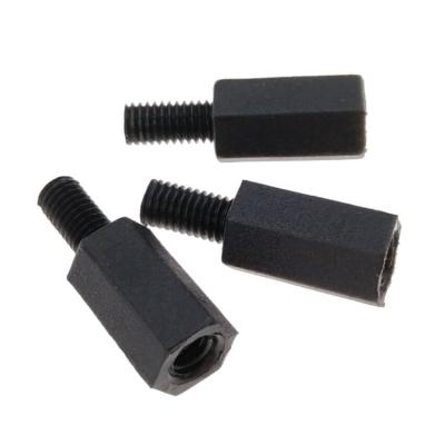 China Hex M3 Nylon Male Female Black Nylon Standoffs For PCB Electronics for sale