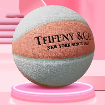 China Wholesale 2023 Eco-friendly Customize Size 7 Pattern Fashion Mint Green PU Basketball Street Ball for sale