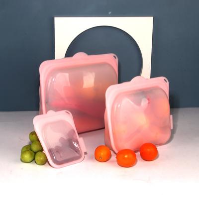 China Hot Selling Viable Small Leakproof Transparent Resealable Silicone Cool Bags For Liquid for sale