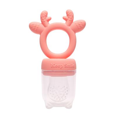 China Portable Conductive Teether Toy For Baby Toddler Baby BPA Silicone Food Fresh Fruit Silicone Nipple Free Non-Toxic Driver Free for sale