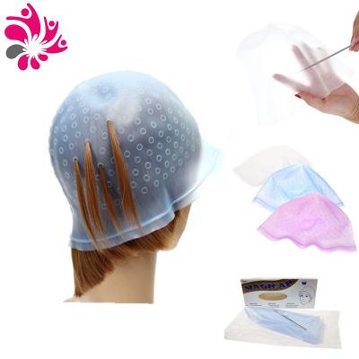 China Professional High Quantity Silicone Hair Salon Highlighting Cap Dye Cap for sale