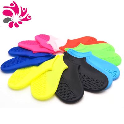 China Reusable Outdoor Silicone Reusable Boots Silicone Rain Protector Anti Slip Shoes Waterproof Shoe Covers for sale