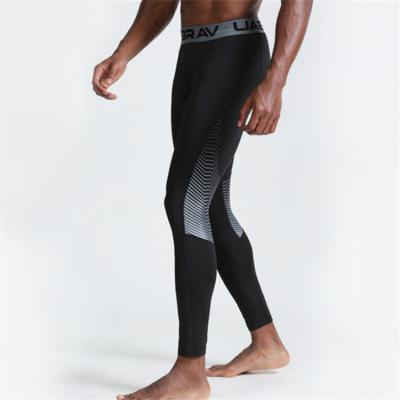 China Breathable Black White Pattern Quality Spandex Gaiters Mens Basketball Fitness Running Exercise Keep Warm Spring Autumn Summer Elastic for sale