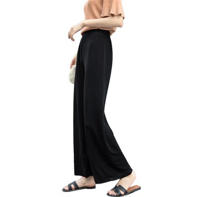 China Anti-Wrinkle Pleuche Pile Ultra Wide-Leg Elastic Wide Leg Pants Wide Leg Pants Loose Flare-Pants For Ladies Women Girls for sale