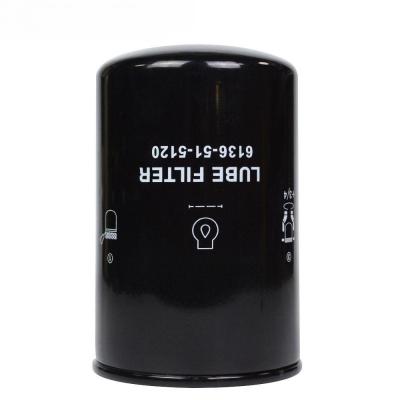 China Excavator Forklift Engine Oil Filter Factory Price Oil Filter 6136-51- 5120 P550086 for komatsu for sale