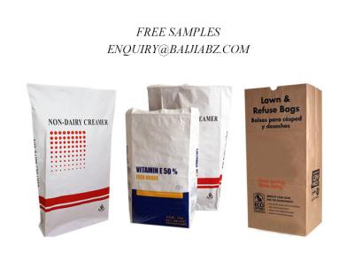 China Moisture Proof Color Printed Kraft Paper Bags 10kg For Clay Granular Absorbent for sale