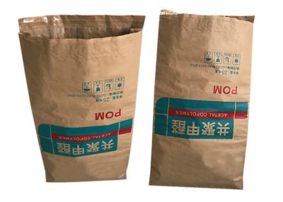 China Blanco inferior de empaquetado o Brown del pellizco de la bolsa de papel de la harina de la categoría alimenticia 10kg 15kg 20kg en venta