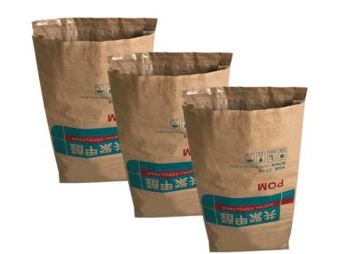 China El almidón 25kg 50kg de la alimentación soldó la boca abierta trapezoidal de las bolsas de papel en caliente en venta