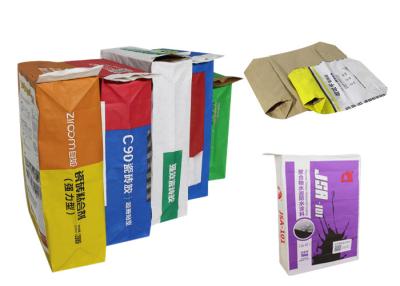 China Papier-Ventil-Taschen des Quellstärke-Kraftpapier-Sack-15kg 20kg 25kg zu verkaufen