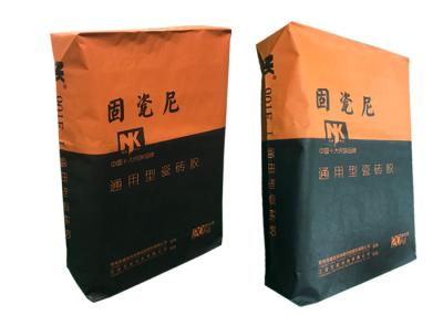 China Kunde, der Wasserbeständigkeits-Kraftpapier-Taschen-Ventil-Tasche für industriellen Gebrauch 25Kg druckt zu verkaufen