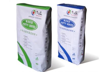 China 25KG 50KG klebte Kraftpapier-Ventil-Papiertüten trocknen das Mörser-Verpacken zu verkaufen