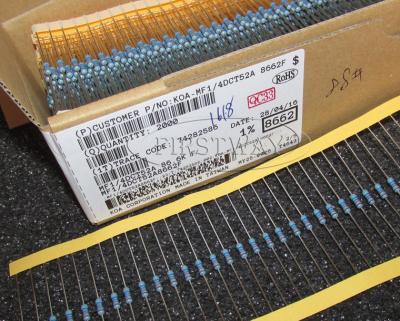 China Axial Metal Film Resistors 2.7k 1% 250mW 1/4W 2K7 Axial MF1/4 for sale