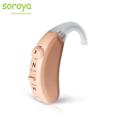 China Noise reduction for adjustable clear sound analog behind the ear hearing aids for severe deaf hearing loss for sale