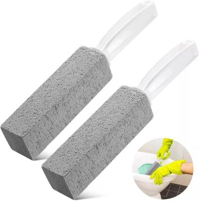 China Amazon Hot Sale Disposable Pumice Brush Clean Toilet Pumice Stone With Handle for sale