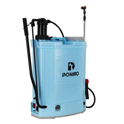 China High Efficient OEM 16 L High Quality Domile Backpack and Hand Battery 2 in 1 Manual Electric Sprayer Jet Machine for sale