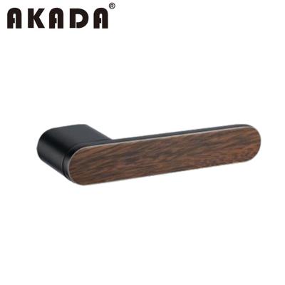 China Best price modern hot sale zinc alloy wooden door handle for sale