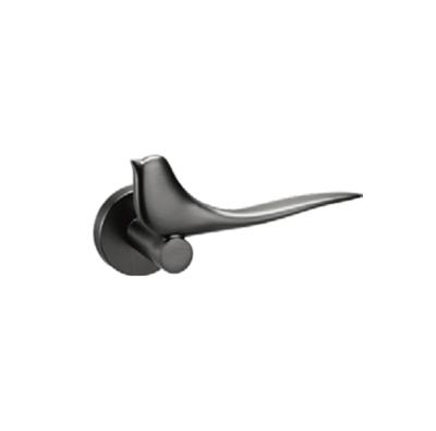 China Modern Bird Shape Modern Black Nickel Handle Interior Door Lock Zinc Alloy Door Handle for sale