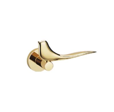 China Modern Door Handle PVD Finish Bird Shape Lock Modern Interior Zinc Alloy Door Handle for sale