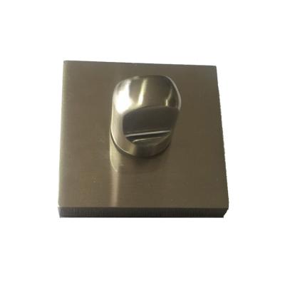 China Contemporary Brushed Nickel Privacy Zinc Alloy Interior Modern Bathroom Door Knob for sale