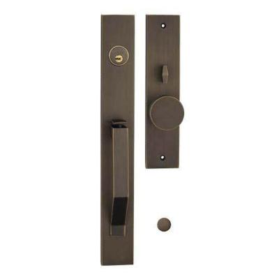 China Traditional antique style entry door lock brass handles, exterior door handle sets for sale