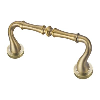 China Factory Price Traditional Zinc Alloy Classic Antique Entry Door Pull Handles for sale