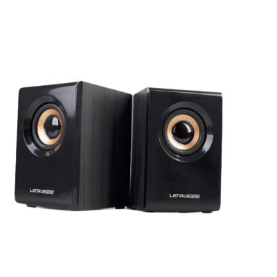 China Gaming Video for Lenrue V1000 Wired Home Office Wooden Laptop Active Subwoofer Speaker for sale