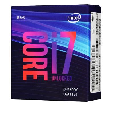 China ForIntel Core i7 9700K 9th Generation Desktop CPUs Boxed PC Gaming CPU Processor 8 Core 8 Thread LGA1151 for sale