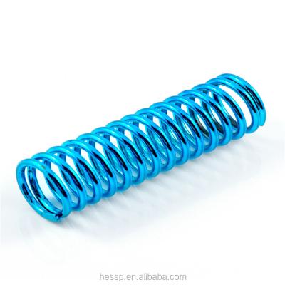 China Colored Plastic Coated Cylinder Spring Steel Compression Spring Coil Springs for sale