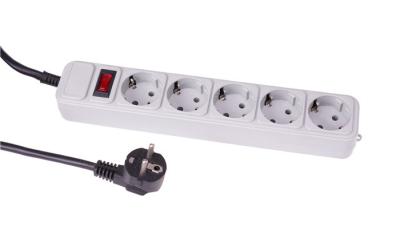 China 5 Outlet Universal Power Strip With Overload Protector Suit For Most County for sale