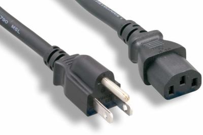 China Multi Purpose North American Power Cord Perfect Match For Your Computer / PC for sale