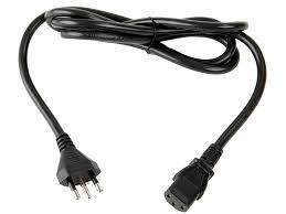 China 220VAC Long Extension Cord , Laptop Power Cord With EU 3 Pin Plug for sale