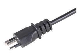 China Brazil 3 Prong Ac Power Cord With Plug For Laptop Computer Printer for sale